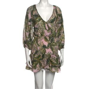 Suboo Green Printed Mini Dress Size 4